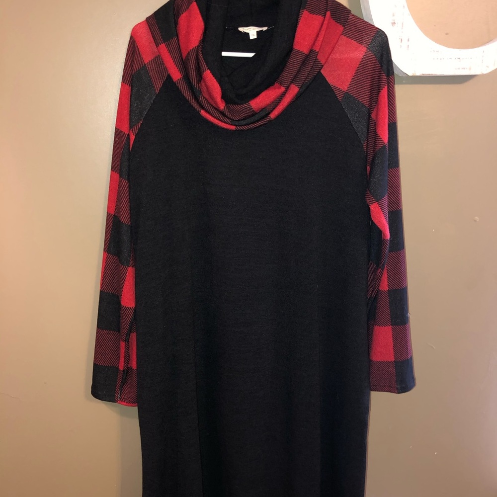 Chic Soul Buffalo Plaid Dress